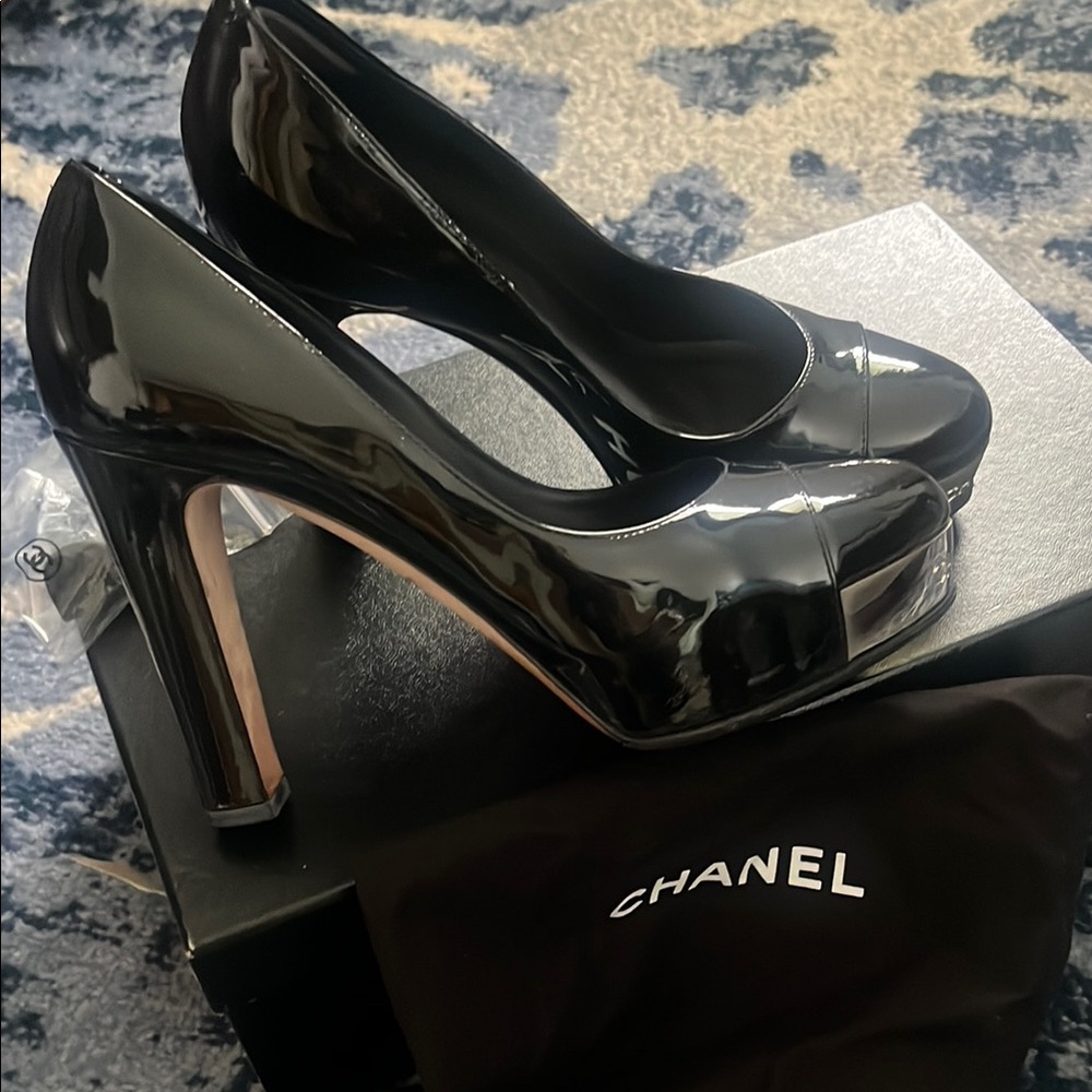 CHANEL Black Heels Elegant and Timeless